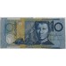 AUSTRALIA 1993 . TEN 10 DOLLAR BANKNOTES . CONSECUTIVE PAIR . ERROR . INK TRANSFER